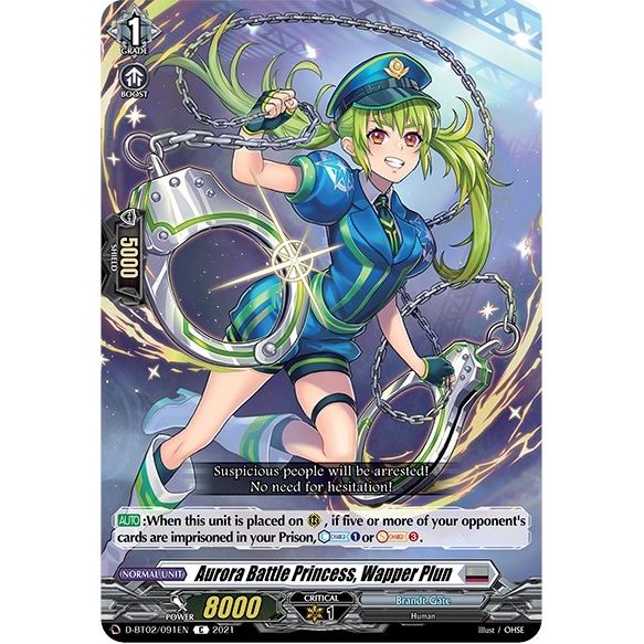 Image for Aurora Battle Princess, Wapper Plun (D-BT02/091EN) (D-BT02) - Cardfight Vanguard