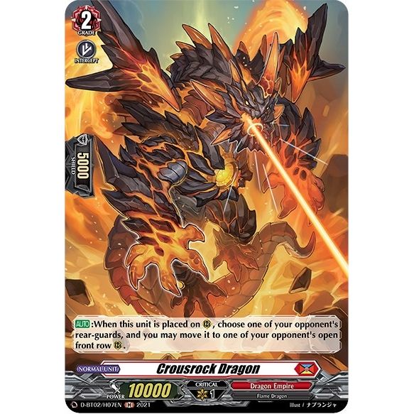 Image for Crousrock Dragon (Holo) (D-BT02/H07EN) (D-BT02) - Cardfight Vanguard