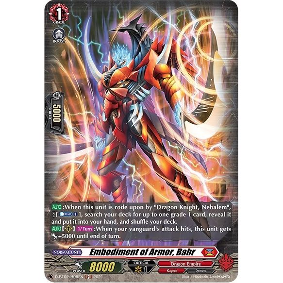 Image for Embodiment of Armor, Bahr (Holo) (D-BT02/H09EN) (D-BT02) - Cardfight Vanguard