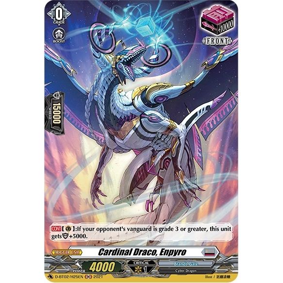 Image for Cardinal Draco, Enpyro (Holo) (D-BT02/H25EN) (D-BT02) - Cardfight Vanguard