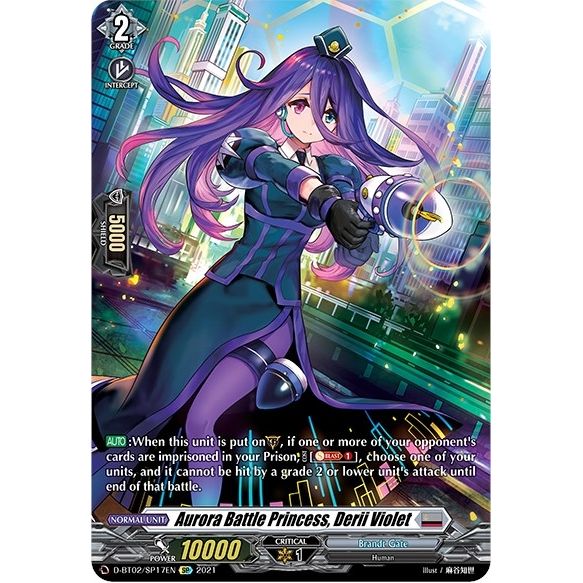 Image for Aurora Battle Princess, Derii Violet (SP) (D-BT02/SP17EN) (D-BT02) - Cardfight Vanguard