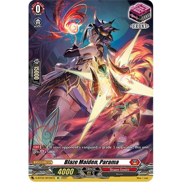 Image for Blaze Maiden, Parama (SP) (D-BT02/SP26EN) (D-BT02) - Cardfight Vanguard