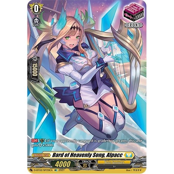 Image for Bard of Heavenly Song, Alpacc (SP) (D-BT02/SP29EN) (D-BT02) - Cardfight Vanguard