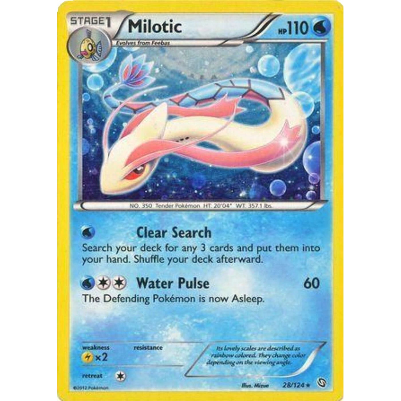 Image for Milotic - 28/124 (Cosmos Holo) (028/124) (BLE) - Pokemon