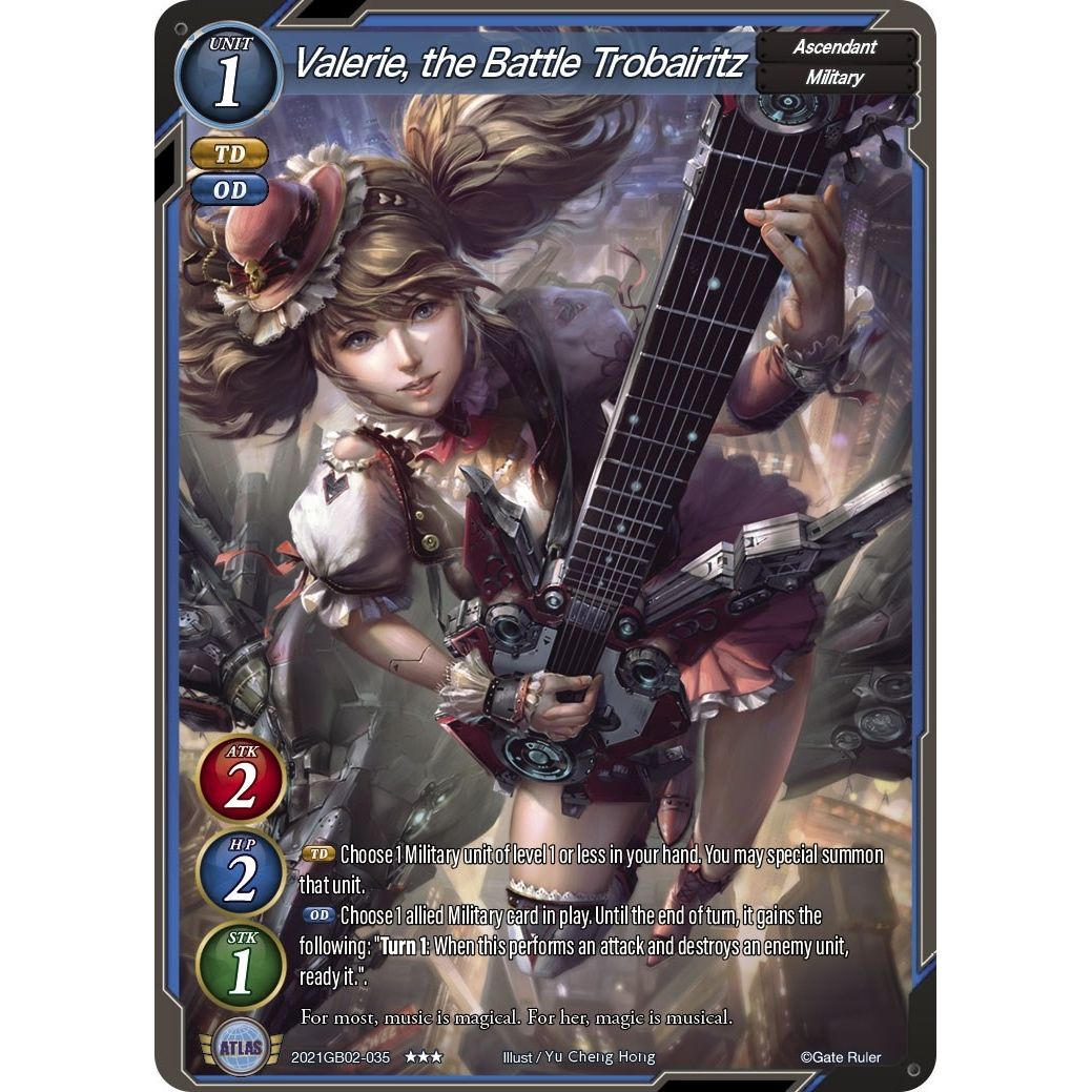 Image for Valerie, the Battle Trobairitz (2021GB02-035) (GB02) - Gate Ruler