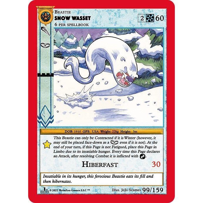 Image for Snow Wasset (99) (CNFE) - MetaZoo