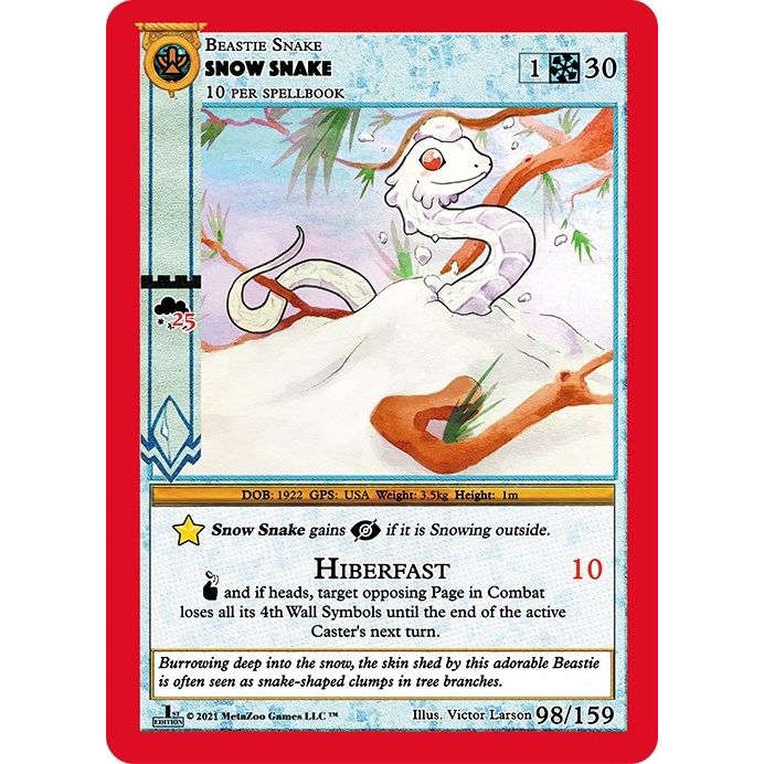 Image for Snow Snake (98) (CNFE) - MetaZoo