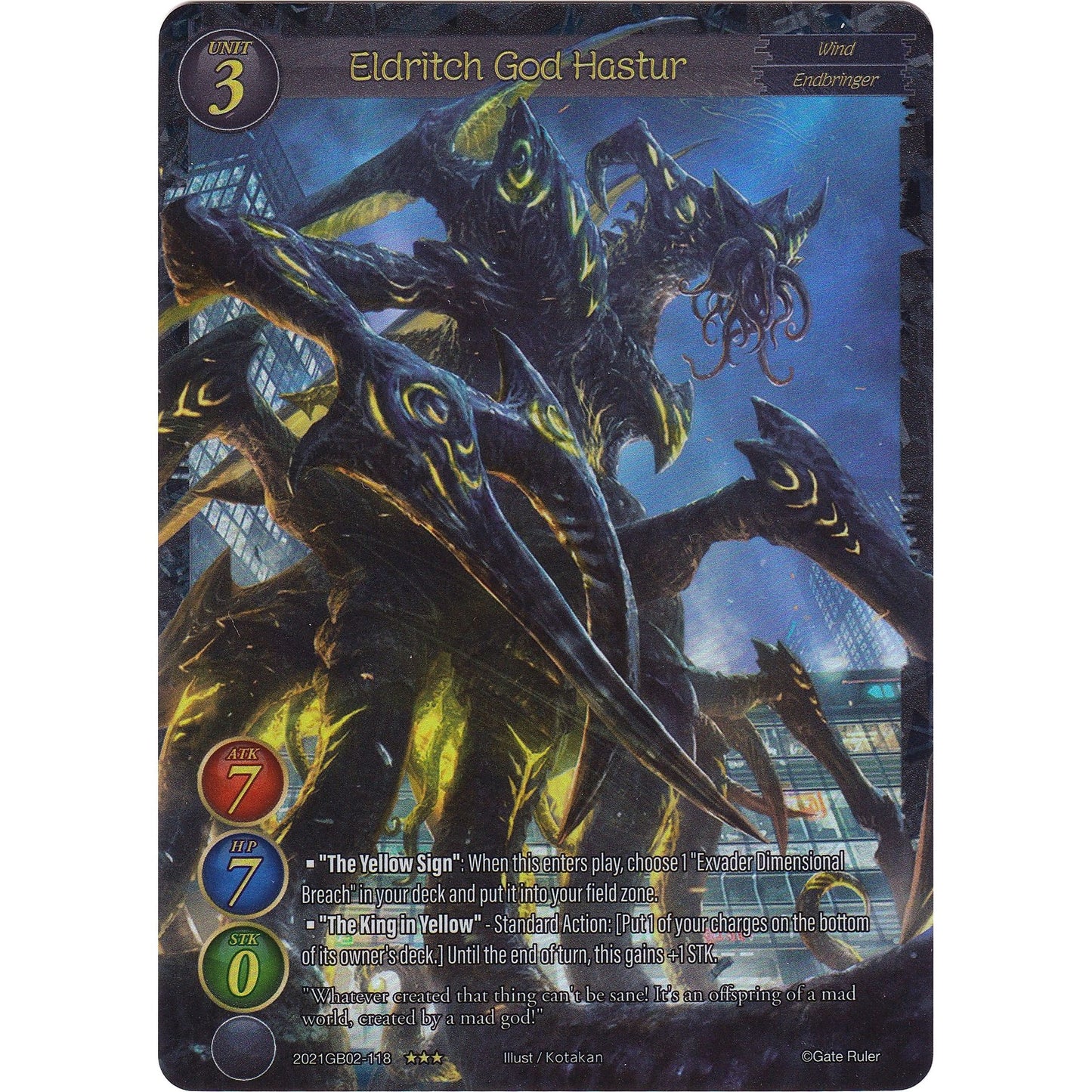 Image for Eldritch God Hastur (Extended Art) (2021GB02-118) (GB02) - Gate Ruler
