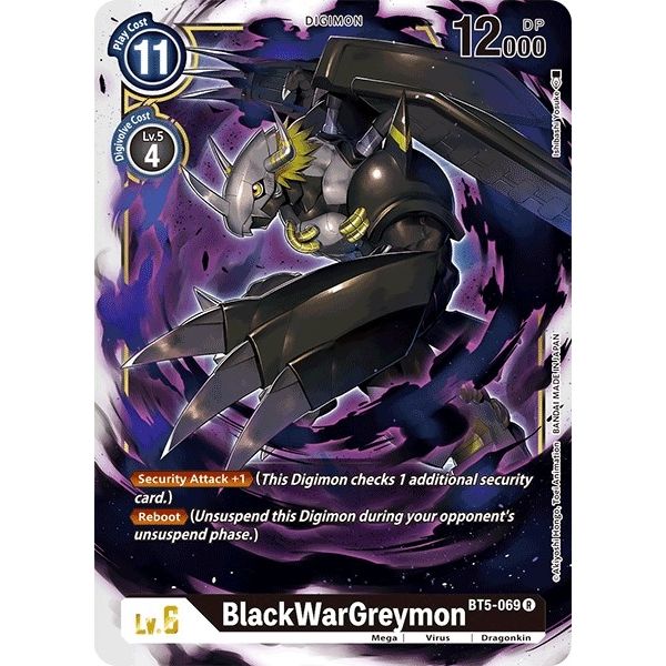Image for BlackWarGreymon (BT5-069 R) (BT05) - Digimon Card Game
