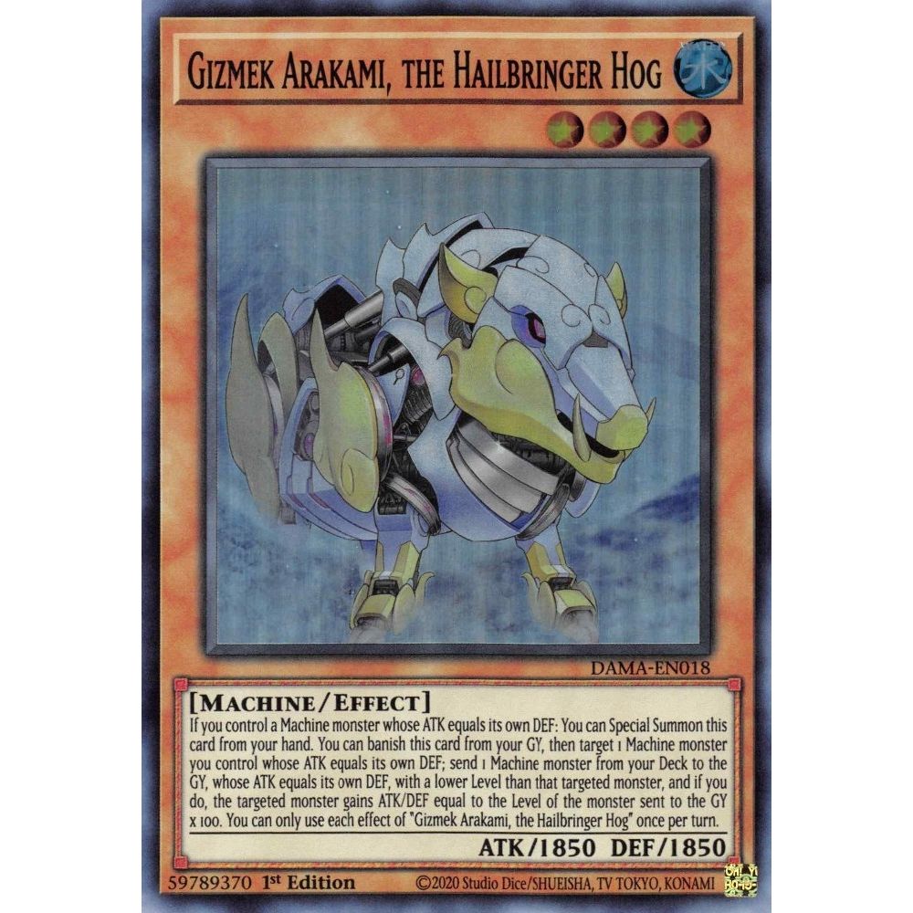 Image for Gizmek Arakami, the Hailbringer Hog (DAMA-EN018) (DAMA) - YuGiOh
