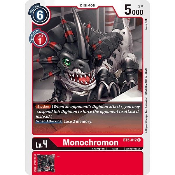 Image for Monochromon (BT5-012 C) (BT05) - Digimon Card Game