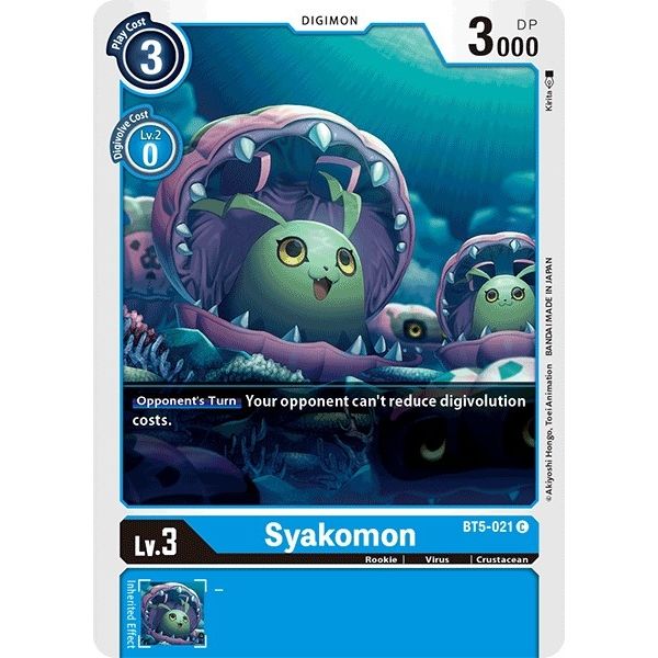 Image for Syakomon (BT5-021 C) (BT05) - Digimon Card Game