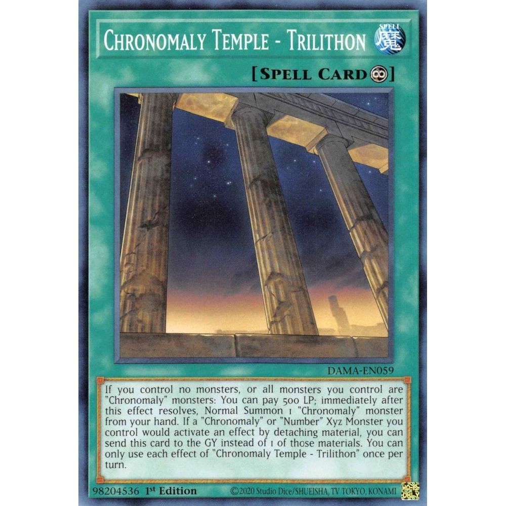 Image for Chronomaly Temple - Trilithon (DAMA-EN059) (DAMA) - YuGiOh