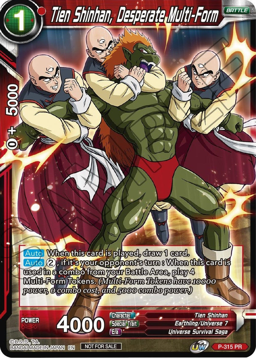 Image for Tien Shinhan, Desperate Multi-Form (P-315) (TPR) - Dragon Ball Super: Masters