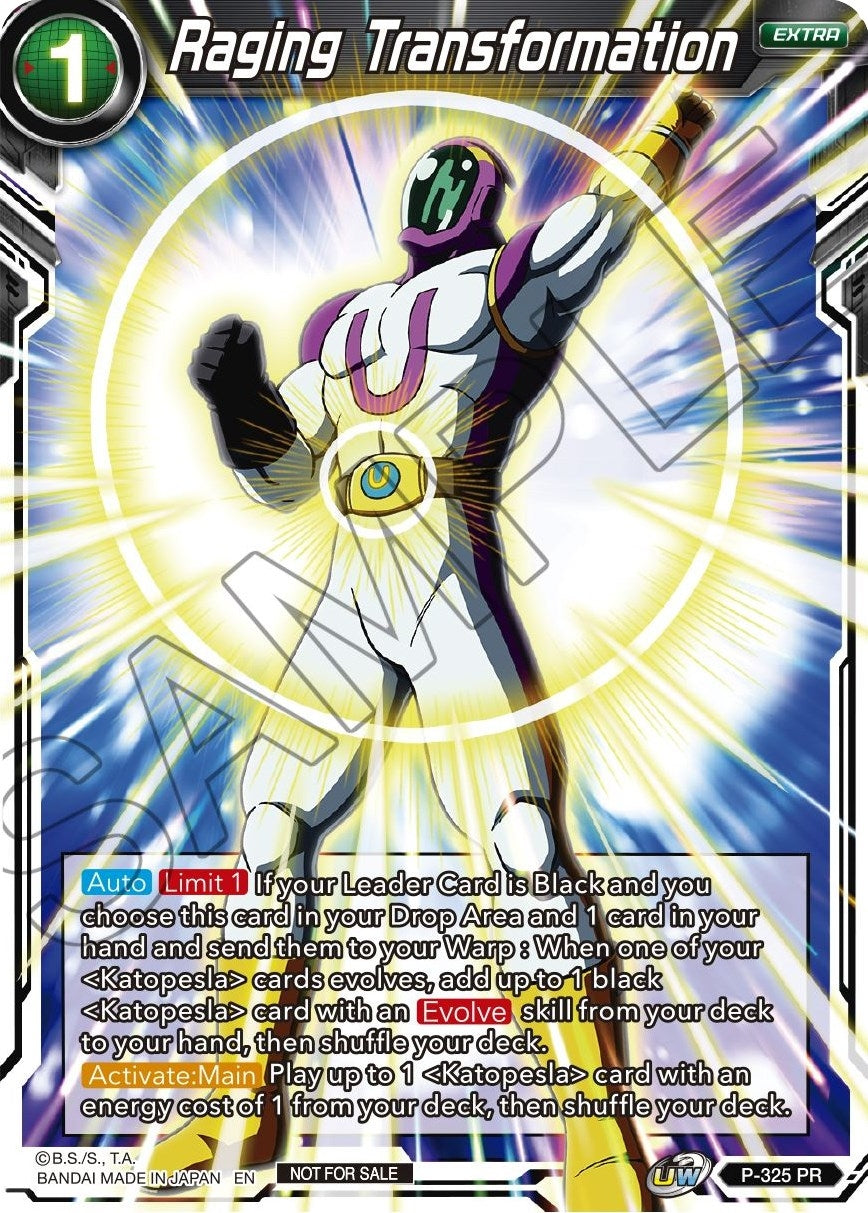 Image for Raging Transformation (P-325) (TPR) - Dragon Ball Super: Masters