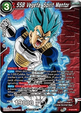 Image for SSB Vegeta, Spirit Mentor (Winner Stamped) (P-314) (TPR) - Dragon Ball Super: Masters