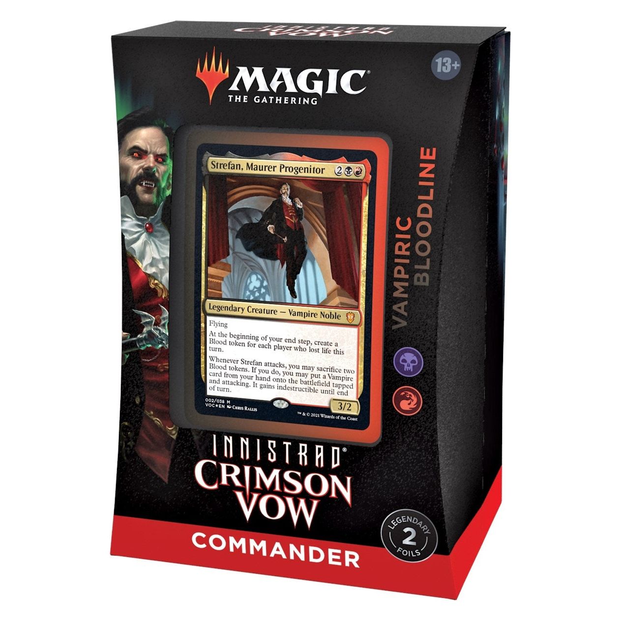 Image for Innistrad: Crimson Vow Commander Deck - Vampiric Bloodline - Magic: The Gathering