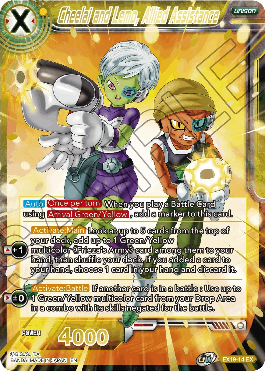 Image for Cheelai and Lemo, Allied Assistance (EX19-14) (DBS-BE19) - Dragon Ball Super: Masters