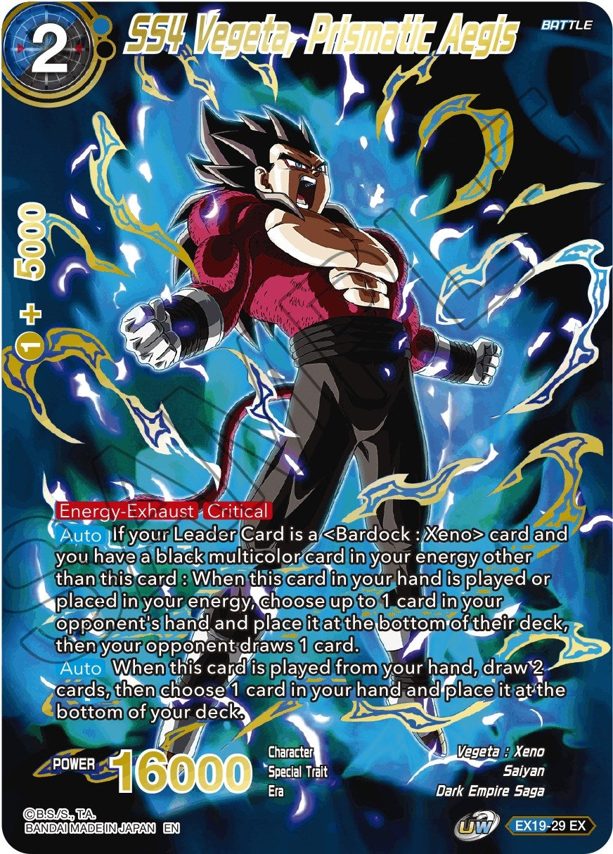 Image for SS4 Vegeta, Prismatic Aegis (EX19-29) (DBS-BE19) - Dragon Ball Super: Masters