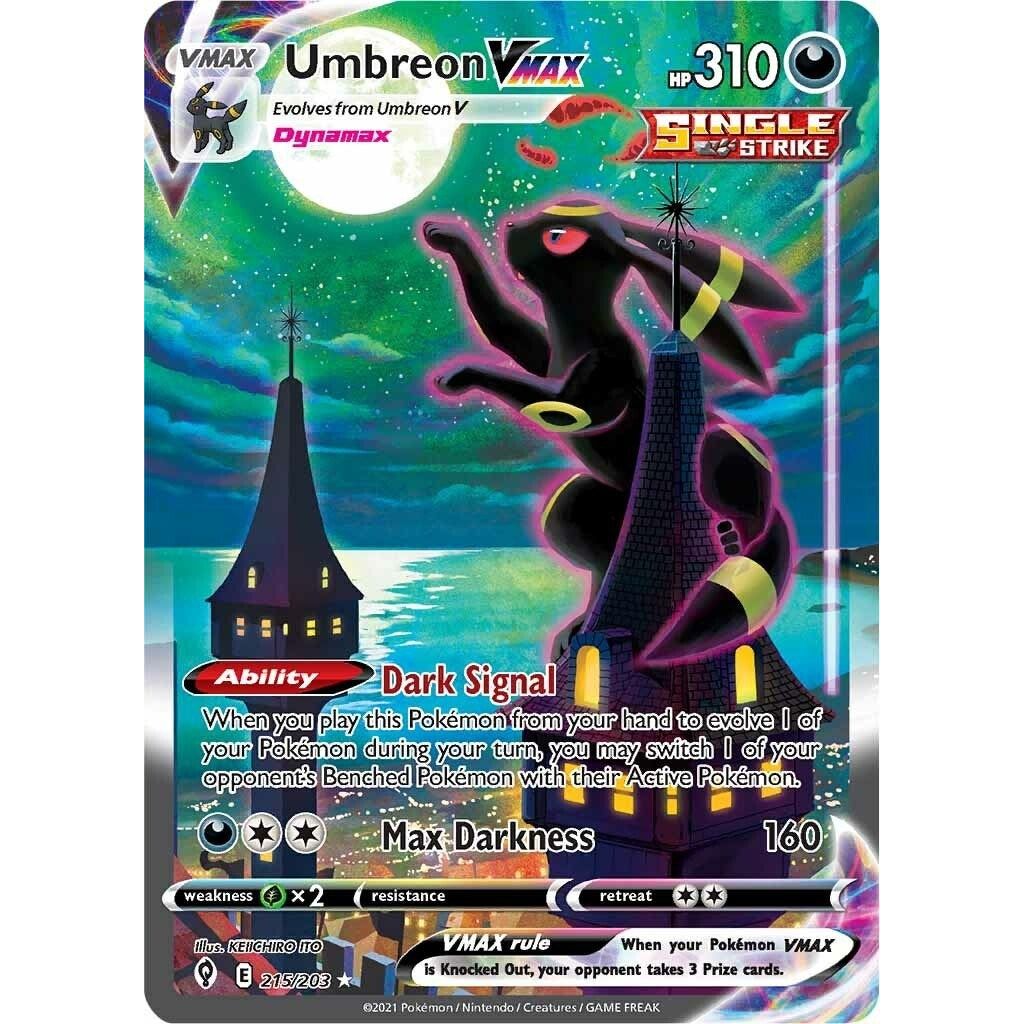Image for Umbreon VMAX (Alternate Art Secret) (215/203) (SWSH07) - Pokemon
