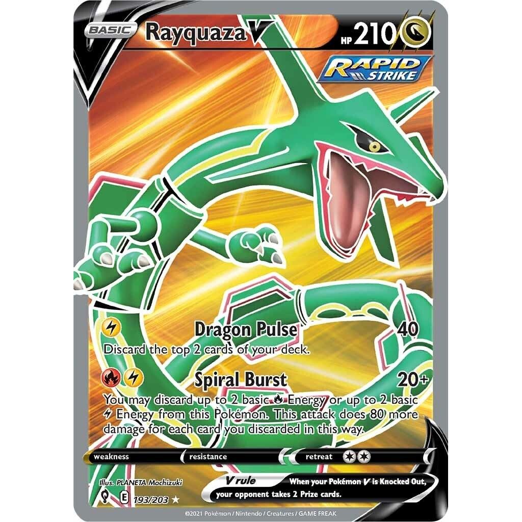 Image for Rayquaza V (Full Art) (193/203) (SWSH07) - Pokemon