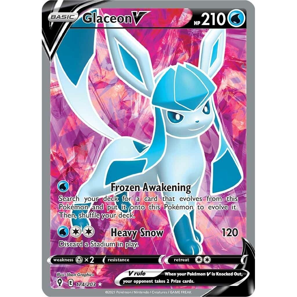 Image for Glaceon V (Full Art) (174/203) (SWSH07) - Pokemon