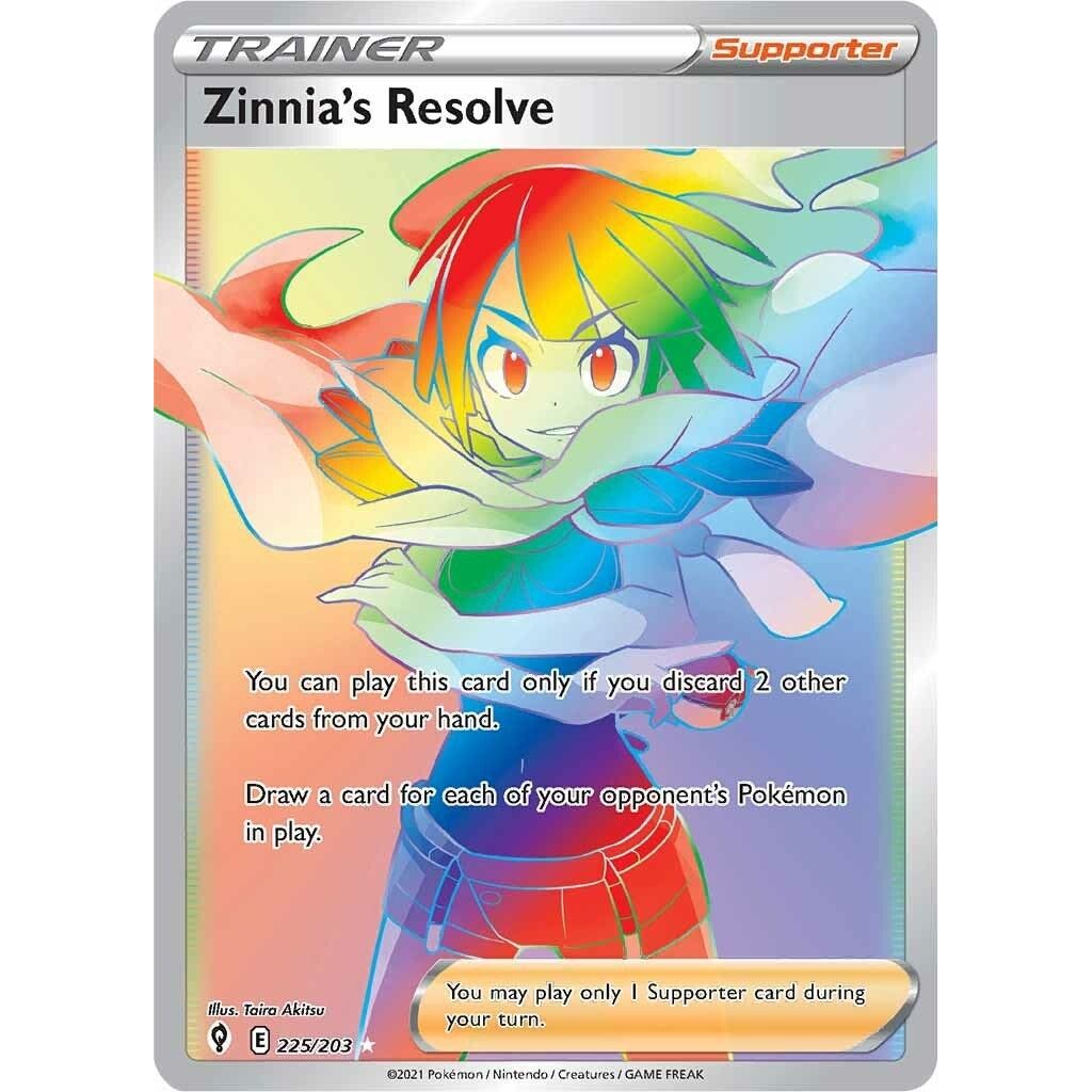 Image for Zinnia's Resolve (Secret) (225/203) (SWSH07) - Pokemon
