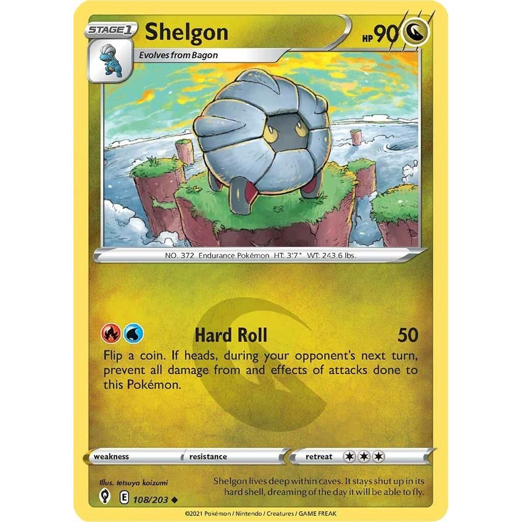 Image for Shelgon (108/203) (SWSH07) - Pokemon