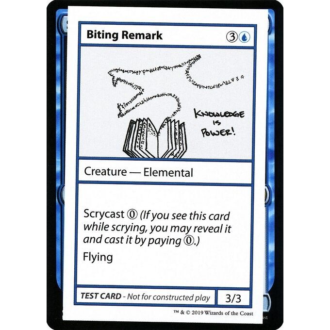 Image for Biting Remark (No PW Symbol) (CMB1) - Magic: The Gathering