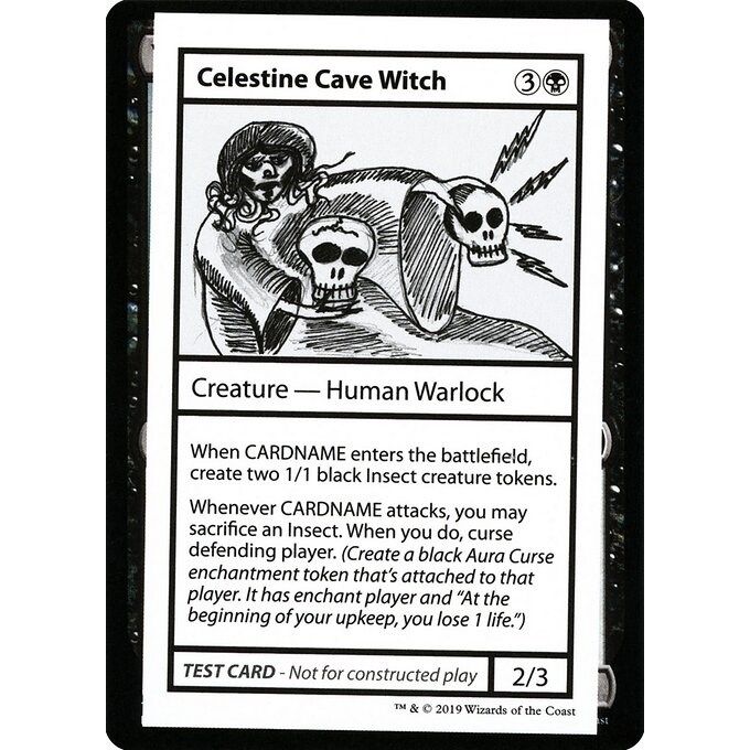 Image for Celestine Cave Witch (No PW Symbol) (CMB1) - Magic: The Gathering