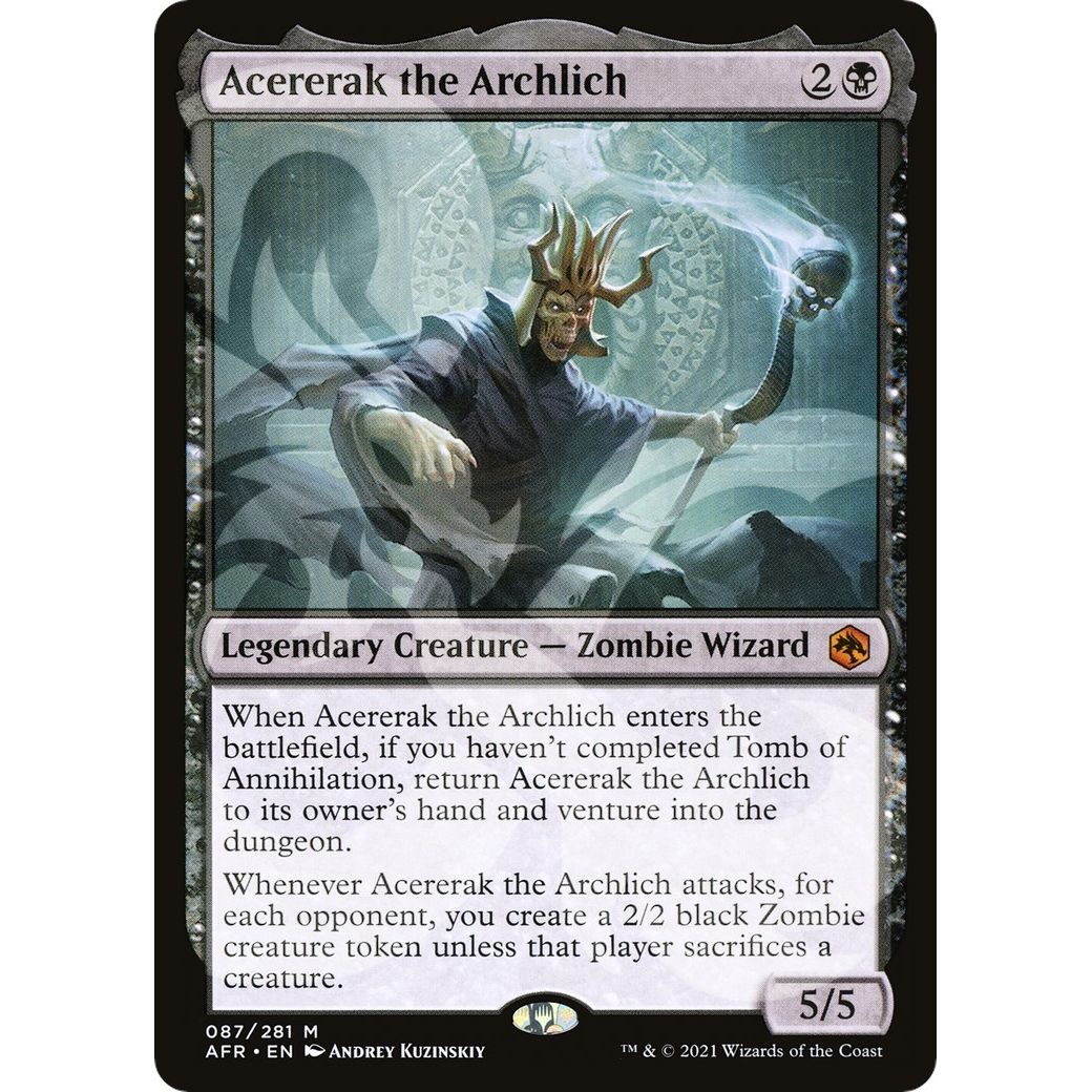 Image for Acererak the Archlich (87) (AFR&) - Magic: The Gathering