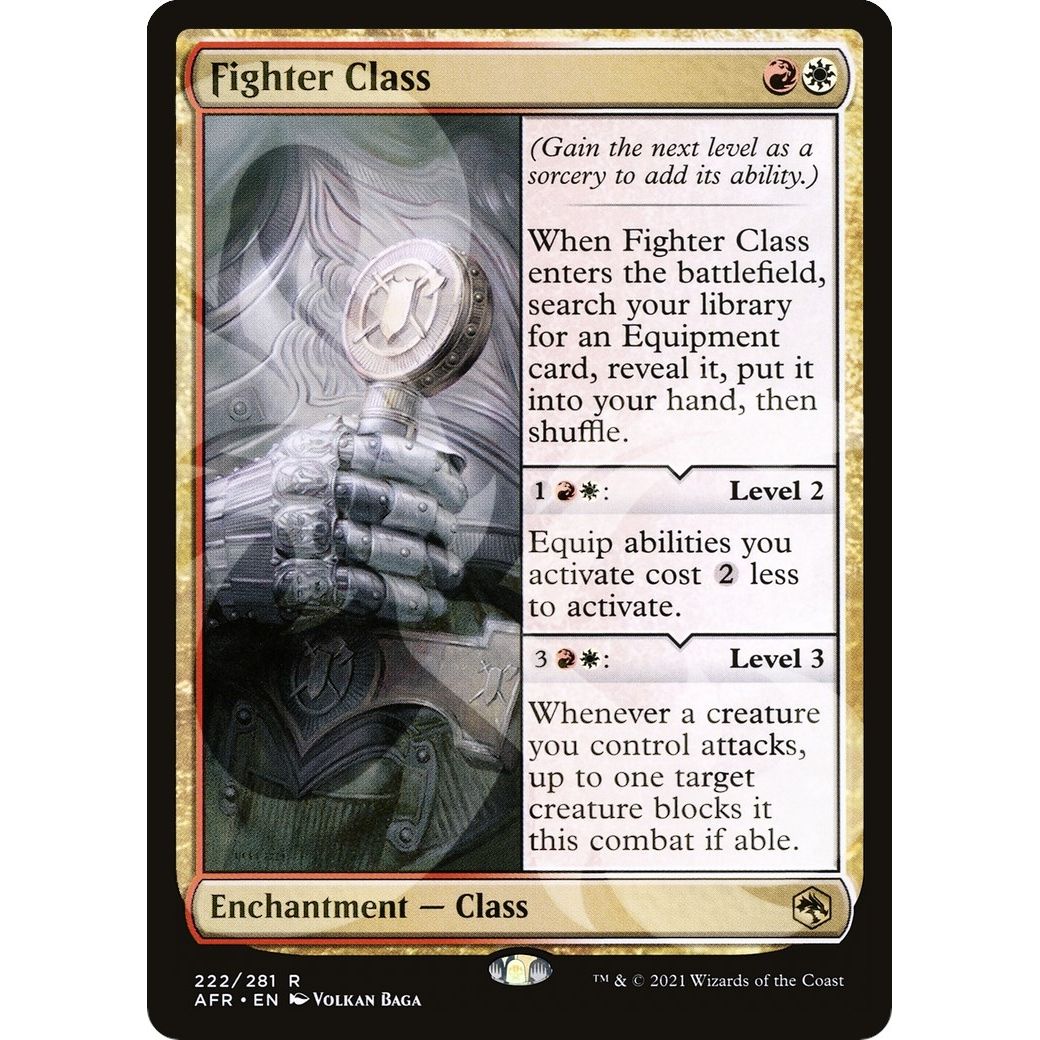 Image for Fighter Class (222) (AFR&) - Magic: The Gathering