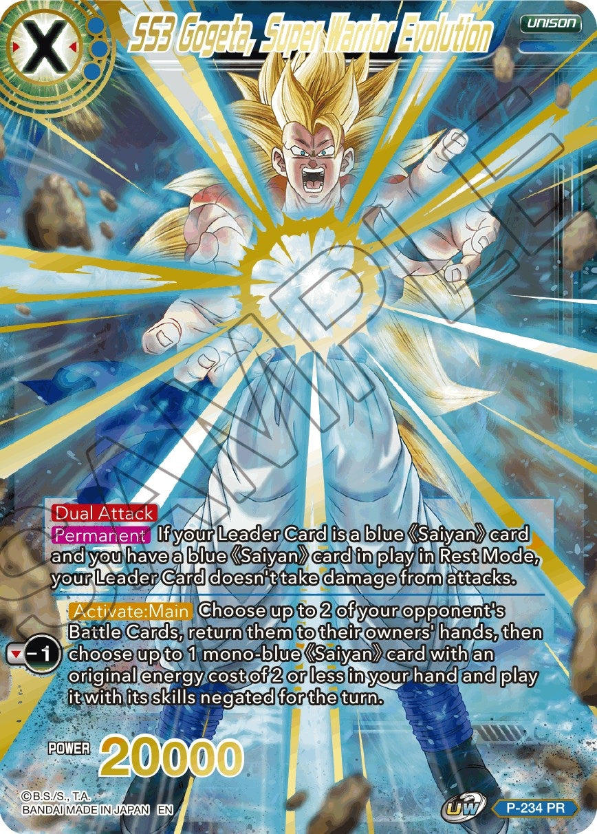 Image for SS3 Gogeta, Super Warrior Evolution (Alternate Art) (P-234) (DBS-BE19) - Dragon Ball Super: Masters