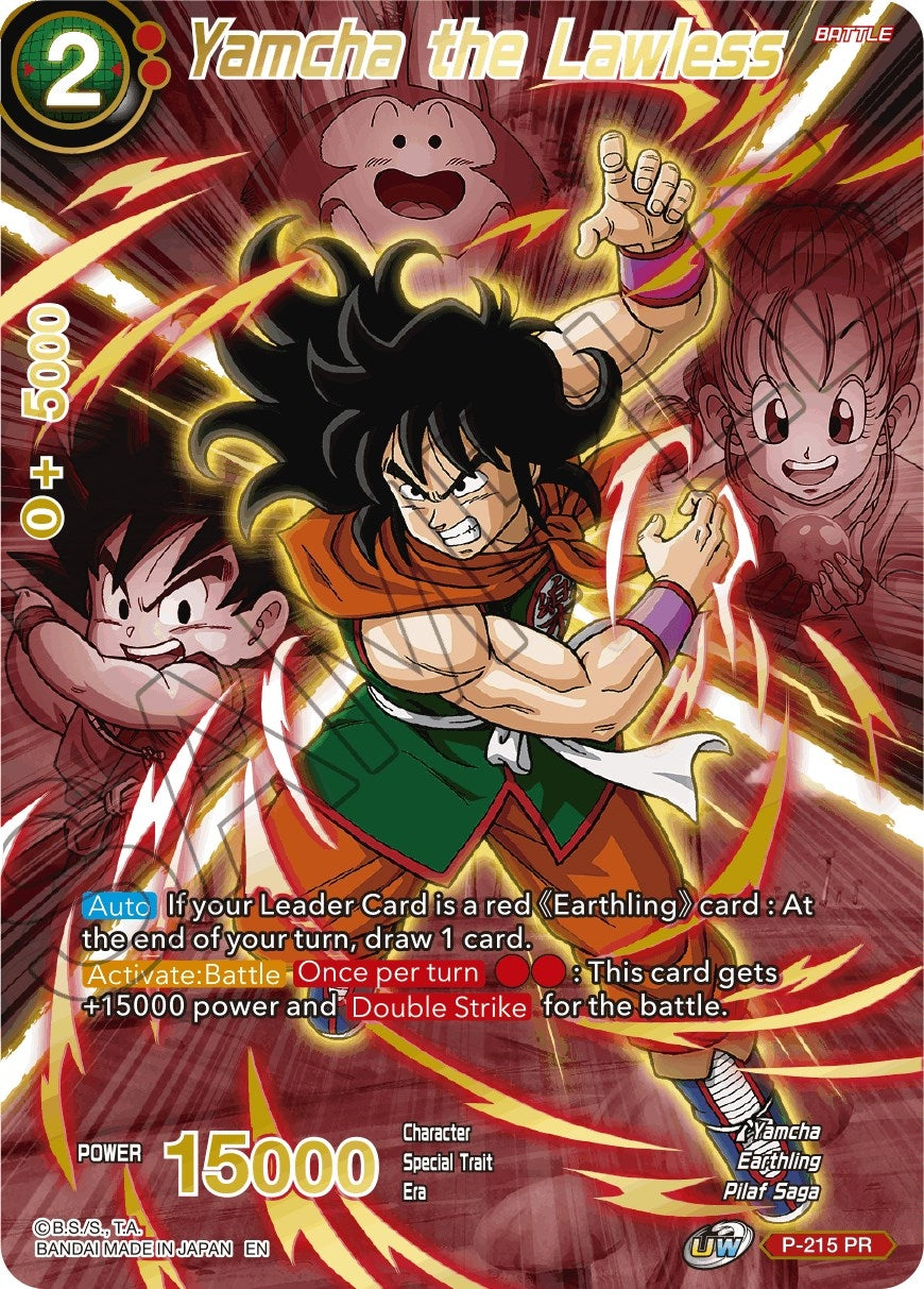 Image for Yamcha the Lawless (Alternate Art) (P-215) (DBS-BE19) - Dragon Ball Super: Masters