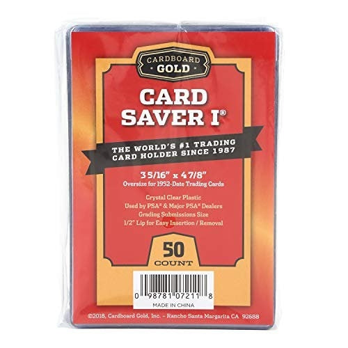 Image for 3"X4" Clear Semi-Rigid Card Saver 1 (50-Count) - Collectible Storage
