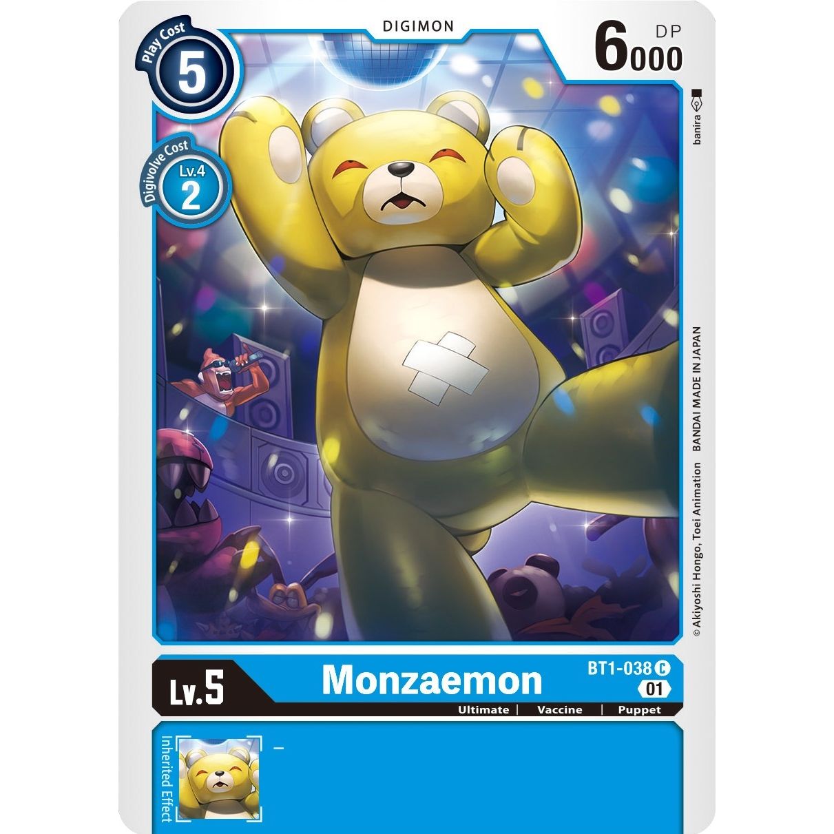 Image for Monzaemon - BT1-038 (Alternate Art) (BT1-038 C) (ST-8) - Digimon Card Game