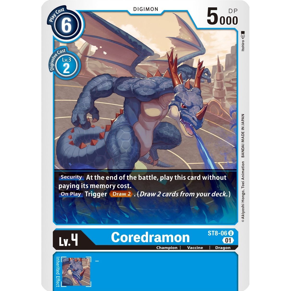 Image for Coredramon (ST8-06 U) (ST-8) - Digimon Card Game