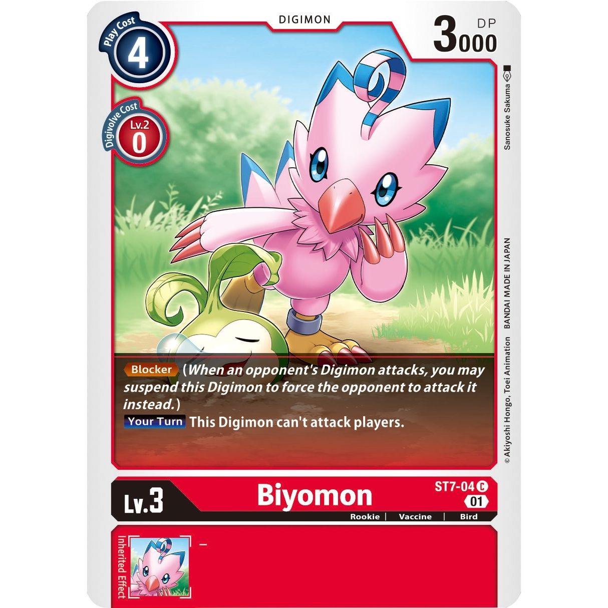 Image for Biyomon (ST7-04 C) (ST-7) - Digimon Card Game
