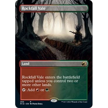 Image for Rockfall Vale (Borderless) (284) (MID) - Magic: The Gathering