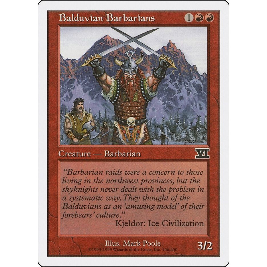 Image for Balduvian Barbarians (166) (6ED) - Magic: The Gathering