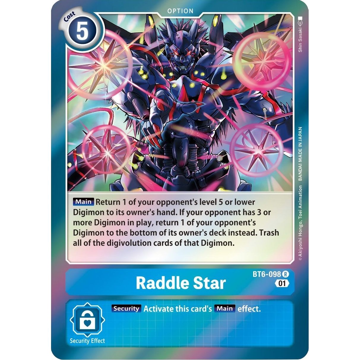 Image for Raddle Star (BT6-098 R) (BT06) - Digimon Card Game