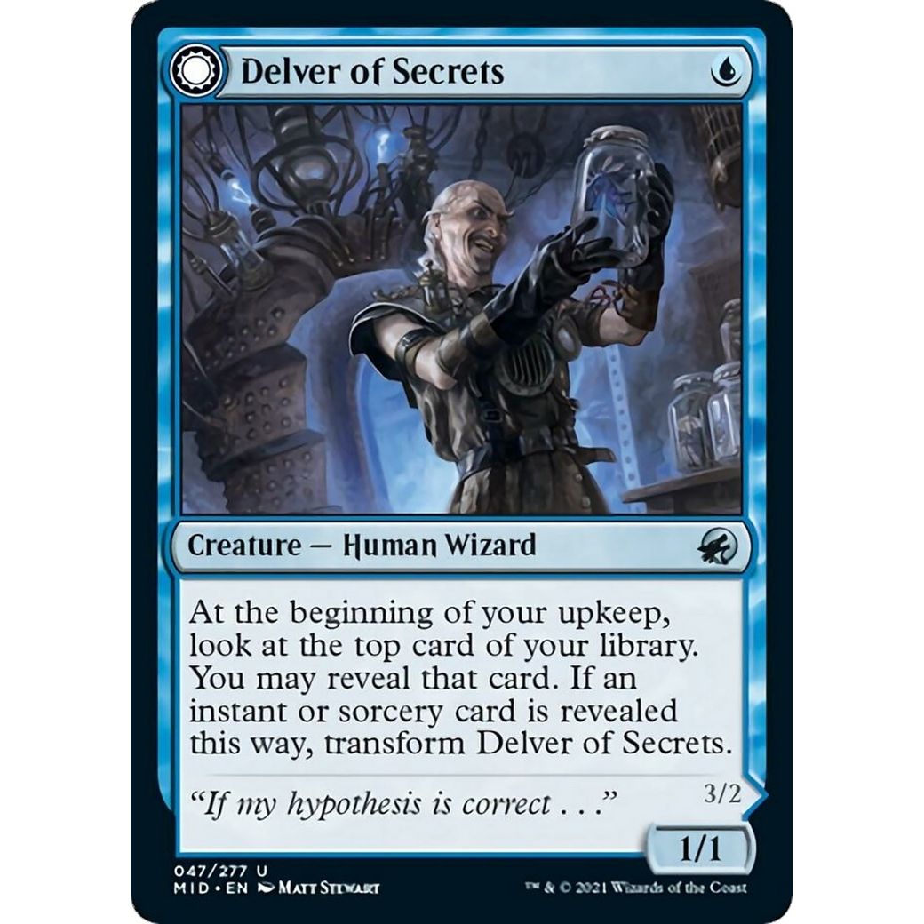 Image for Delver of Secrets (47) (MID) - Magic: The Gathering