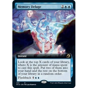 Image for Memory Deluge (Extended Art) (337) (MID) - Magic: The Gathering