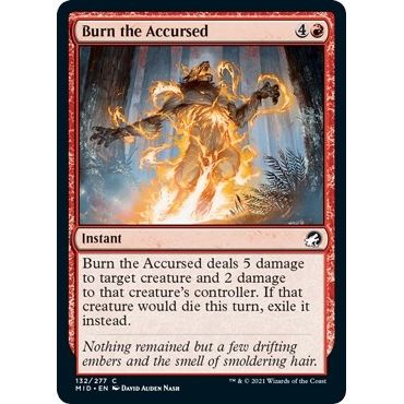 Image for Burn the Accursed (132) (MID) - Magic: The Gathering