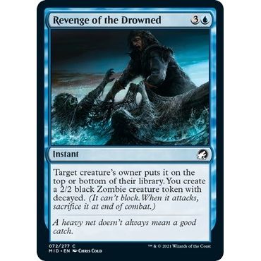 Image for Revenge of the Drowned (72) (MID) - Magic: The Gathering