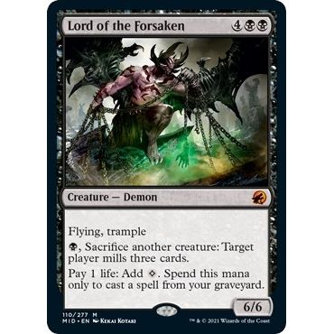 Image for Lord of the Forsaken (110) (MID) - Magic: The Gathering