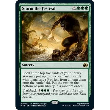 Image for Storm the Festival (200) (MID) - Magic: The Gathering