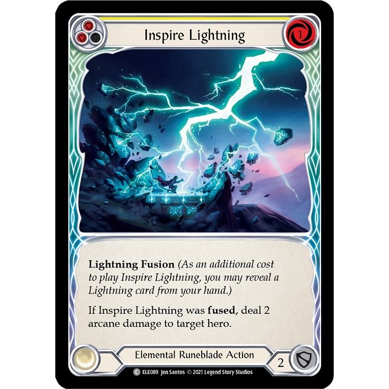 Image for Inspire Lightning (Yellow) (ELE089) (ELE) - Flesh and Blood TCG