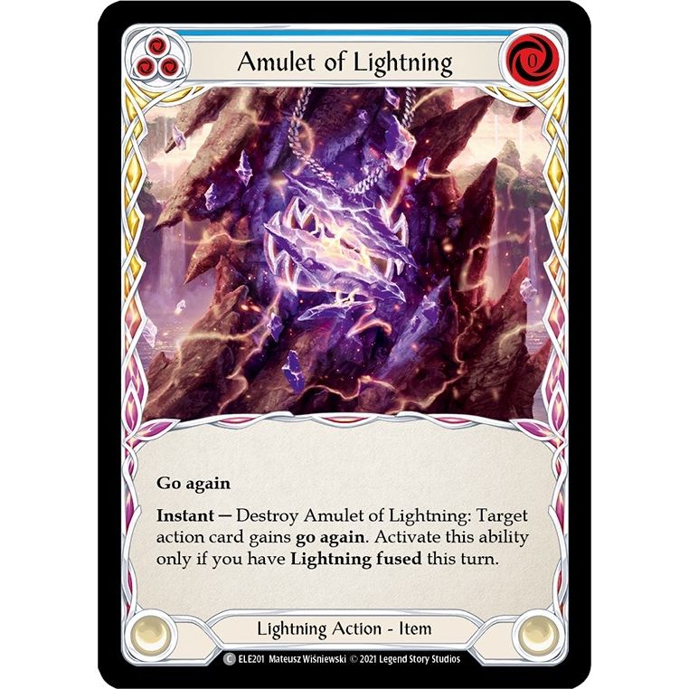 Image for Amulet of Lightning (ELE201) (ELE) - Flesh and Blood TCG