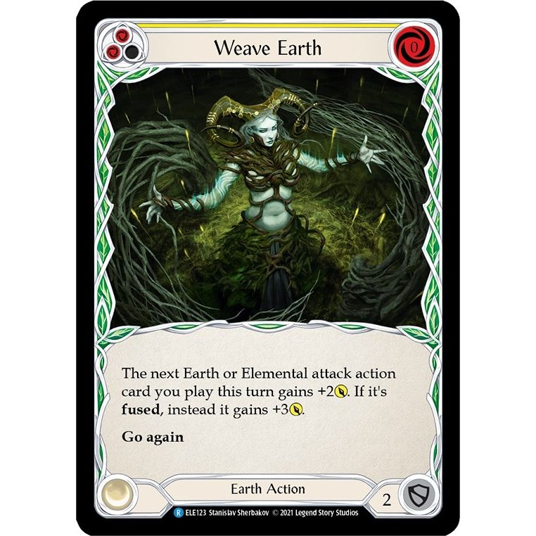 Image for Weave Earth (Yellow) (ELE123) (ELE) - Flesh and Blood TCG